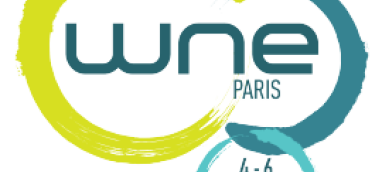 Logo of the 2025 edition of the World Nuclear Exhibition